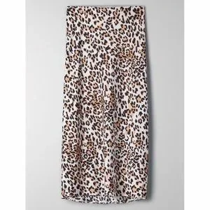 Leopard Slip Skirt Cheetah Skirt Aritzia Aritzia Skirts Wilfred